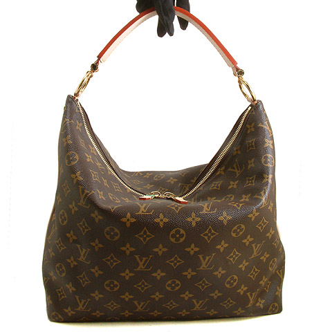 Authentic Louis Vuitton Monogram Canvas Sully MM Bag M40587
